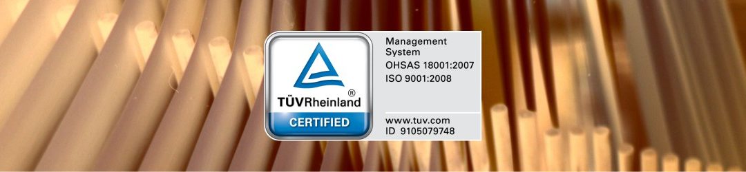 NOUS SOMMES UNE ENTREPRISE CERTIFIÉE OHSAS 18001